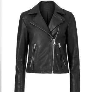 NWT! All Saints Dalby Leather Biker Jacket